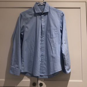 Blue button down